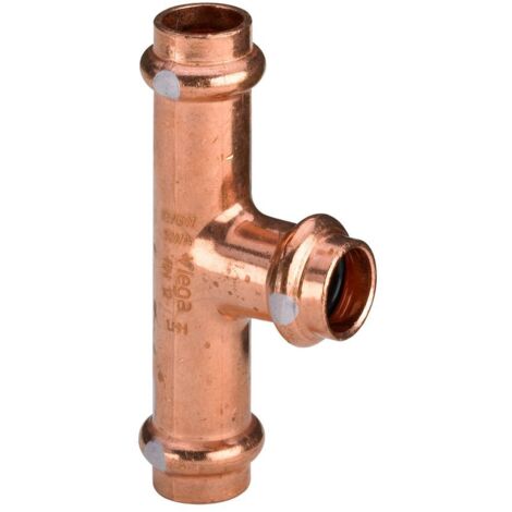 Viega T-Stück mit SC Profipress S 4518 in 28x18x28mm Kupfer