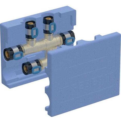 Geberit GE FlowFit KreuzT-Stk. m. Dämmbox SiBr d20-d16-d20 619.321.00.1 (1/5)