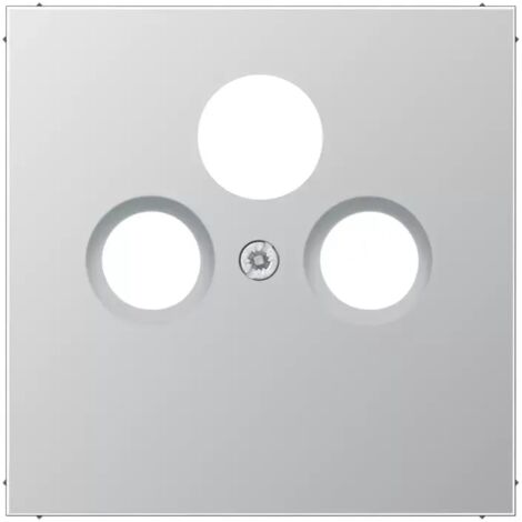 Jung Abdeckung für Universal-Sat/BK-Dosen 1fach, Serie LS, Aluminium AL 2990 SAT (1/2)