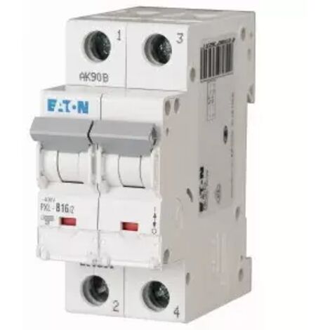 Eaton Leitungsschutzschalter, 16 A, 2p, Charakteristik: B 236231