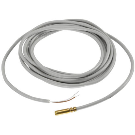 OVENTROP Temperaturfühler Sensor LW TH zur Temperaturmessung und -erfassung in Tauchhülsen und Speichern, Fühlerelement PT 1000, Dauertemperaturbereich bis 105C, Länge 3 m, 1369093 (1/2)