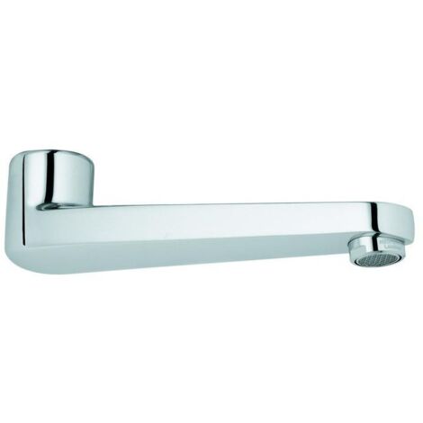 Grohe Gussauslauf Chrom, Länge 177mm, schwenkbar und arretierbar, Laminarstrahlregler 9l/min (1/4)