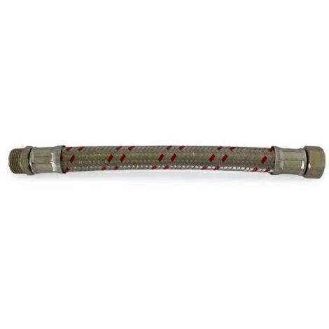 Meibes Panzerschlauch IGxAG 3/4"x300 DN19 meiflex mit Edelstahlgeflecht für Hzg/Klima