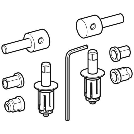 Geberit Scharnier-Set Vitelle für WC-Sitz (1/2)