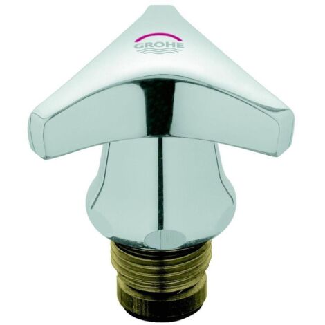 GROHE Oberteil 11102 mit Trecorn Griff Markierung rot 1/2\" chrom, 11102000 (1/5)