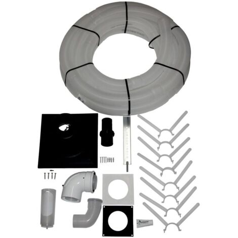 Wolf Anschluss-Set DN80/125 - C93x DN83 flexibel im Schacht, Abdeckung PP, 2652002 (1/2)