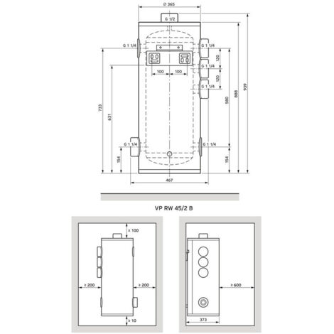 Vaillant Pufferspeicher für VP RW 45/2 B, 45l