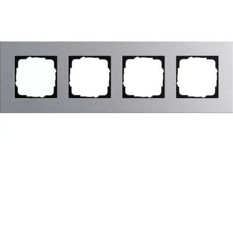 Gira Abdeckrahmen 4f Gira Esprit Aluminium [021417], 0214 17