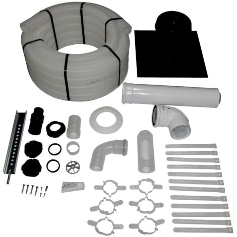 Wolf Anschluss-Set DN60/100 - C93x DN60 flexibel im Schacht, Abdeckung PP, 2652000 (1/2)