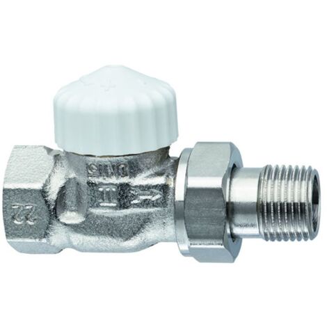 HEIMEIER Thermostat-Ventilunterteil V-exact II "kurz", Durchg., DN10, vern., 3452-01.000 (1/3)