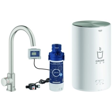 GROHE Standventil/Boiler GROHE Red Mono 300851 M-Size C-Auslauf supersteel, 30085DC1 (1/5)