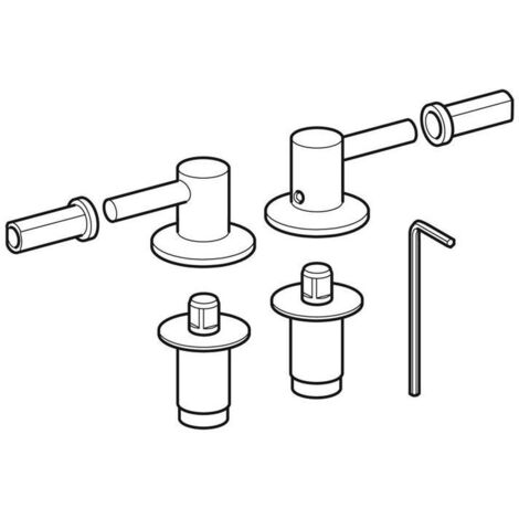GE Set Scharniere für WC-Sitz 500 by Citterio (1/2)