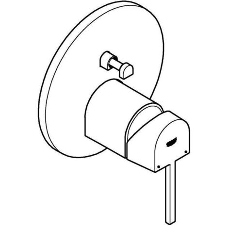 GROHE Plus Einhand-Wannenbatterie, Unterputzmontage, 24060AL3