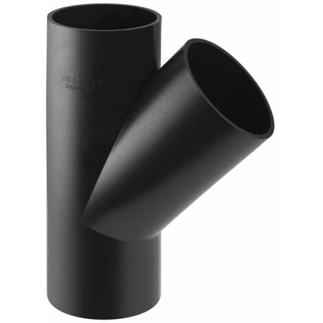 PEHD 200x75/45 Diagonal-T-Stück, schwarz (HDPE-Kanalisation) (1/5)