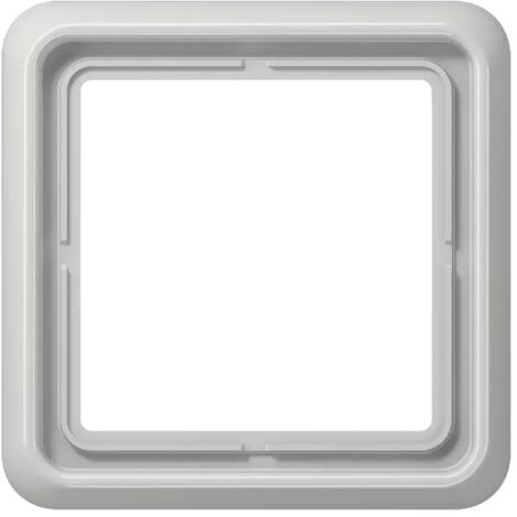 Jung Rahmen 1fach, CD 500, IP 44, Duroplast, lichtgrau, senkrechte und waagerechte Montage CD 581 LG (1/2)