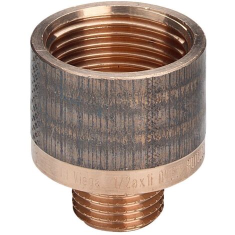 Viega Reduzierstück, R 3/4, Rp 1/2 Rotguss oder Siliziumbronze Modell 3242, 441142 (1/2)