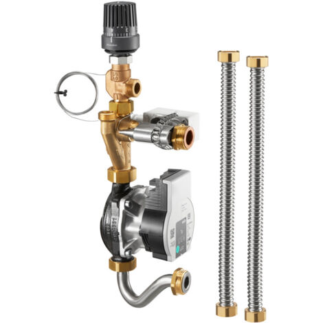 OVENTROP Vorlauftemperaturregelmodul für Flächenheizkreise für Regudis W-HTE, mit Hocheffzienzpumpe Wilo PARA 15-130/6-43/SC-12, 1344550 (1/5)