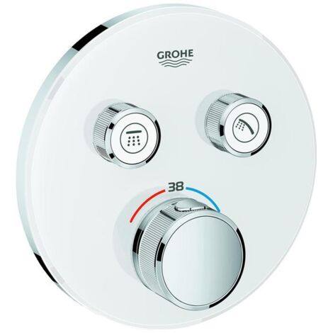 GROHE THM Grohtherm SmartControl 29151 rund FMS 2 Absperrventile moon white, 29151LS0 (1/5)