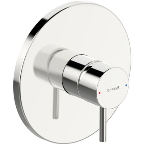 Hansa Stela Einhebelmischer Fertigmontageset für Brausebatterie 8785 Rosette rund Chrom