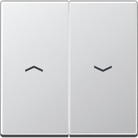 Jung Wippe 2fach, mit Pfeilsymbolen, Duroplast lackiert, Serie A, aluminium A 595 P AL (1/3)