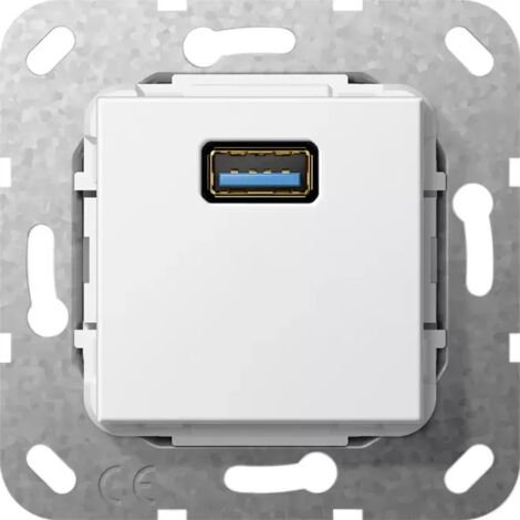 Gira USB 3.0 A K-Peitsche Einsatz Reinweiß [568303], 5683 03 (1/2)