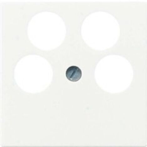 Jung Abdeckung für 4-Loch SAT-TV-Steckdose (Axing) 4fach, Thermoplast, Serie AS, weiß A 561-4 SAT2 (1/2)