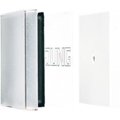 Jung Transparente Wippe 1fach, mit Schriftfeld, Thermoplast, Serie A, transparent A 590 NA GL (1/2)