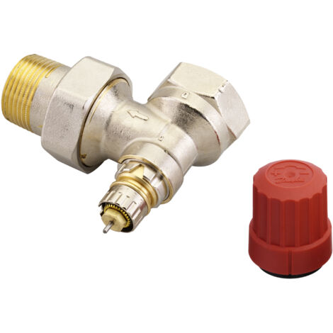 Danfoss Ventilgehäuse RA-N 25 R 1/1, Eck, Matt vernickelt, 013G0037