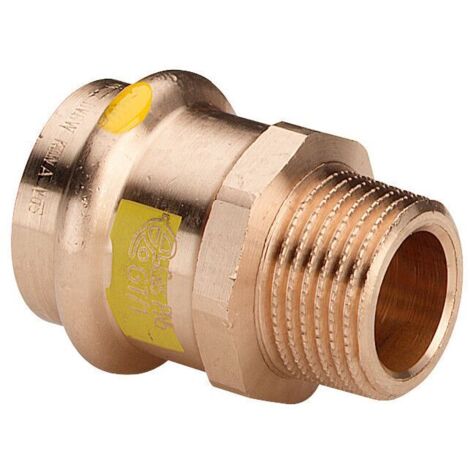 Viega Übergangsstück mit SC Profipress G 2611 für Gas in 54mm x R2 Rotguss (1/2)
