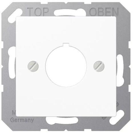Jung Abdeckung für Befehlsgeräte mit 22,5 mm , Duroplast, Serie AS/A, alpinweiß A564WW