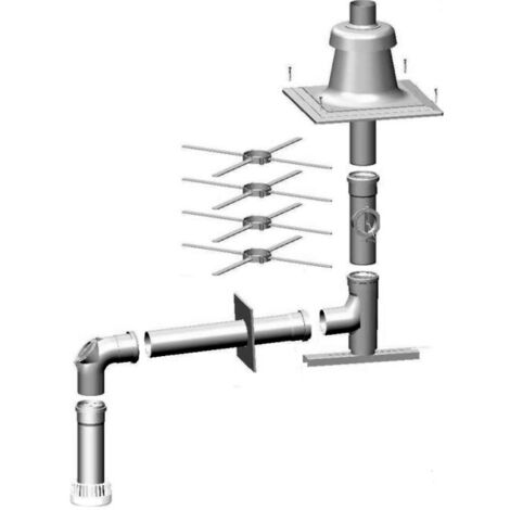 Wolf Anschluss-Set DN80 - B23 DN80 im Schacht, Abdeckung PP, 2651520