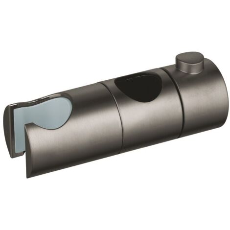 Grohe Gleitelement, Gleiter mit schwenkbarem Halter, StarLight Oberfläche, Brausestangen/Duschsysteme, Hard Graphite gebürstet