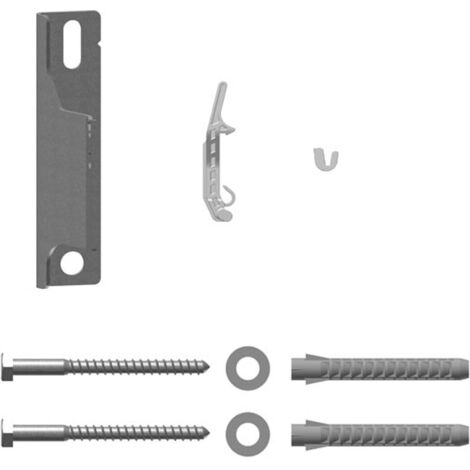 Kermi Wandkonsolen-Set WA40mm, Einhängepunkt 33mm, verzinkt, ZB02820006