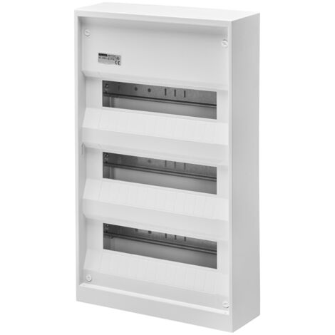 Gewiss - Aufputzverteiler. Deutscher Standard, mit Klemmleiste (36 (12X3) TE, IP30) - GW43023S