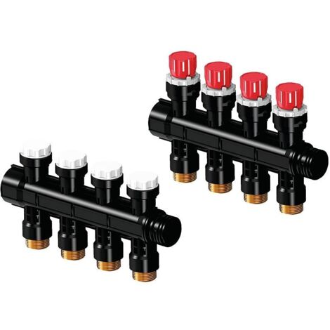 Uponor Vario PLUS Verteiler mit Ventil LS 4X 3/4 Euro, 1030581