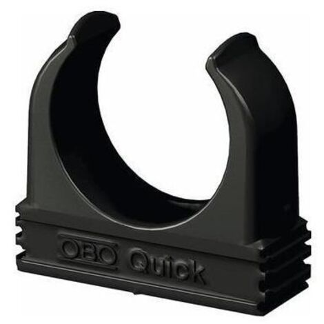 OBO Bettermann Quick-Schelle M25 Polypropylen tiefschwarz RAL 9005, 100 Stück, 2149567 (1/5)