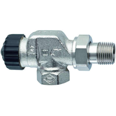HEIMEIER Thermostat-Ventilunterteil mit geringem Widerstand, Axialform, DN10, 2245-01.000 (1/3)