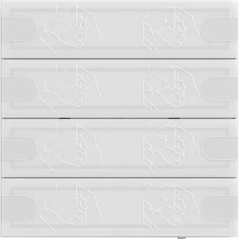 Gira Tastsens.4.95 Komfort 4f OneKNX Weiß [5004003], 5004 003