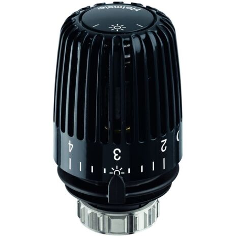 HEIMEIER Thermostat-Kopf K RAL 9005 schwarz, Standard, 6000-00.507