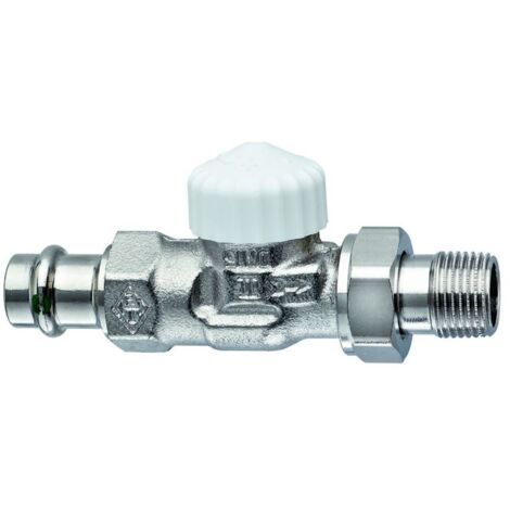 HEIMEIER Thermostat-Ventilunterteil V-exact II, Durchgang, ViegaPress 15 mm, 3718-15.000 (1/2)