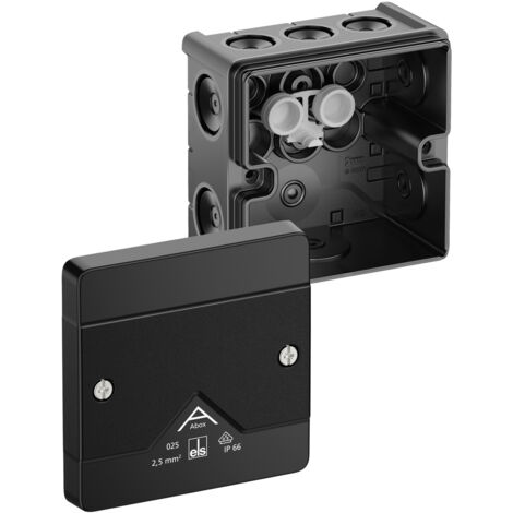 Spelsberg Abox 025-L/sw, Abzweigkasten IP66, 2,5mm², halogenfrei, 80200001