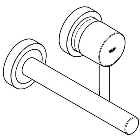Grohe Fertigmontageset Essence UP-2-L-Waschtischmischer, A 23cm, hd graph.