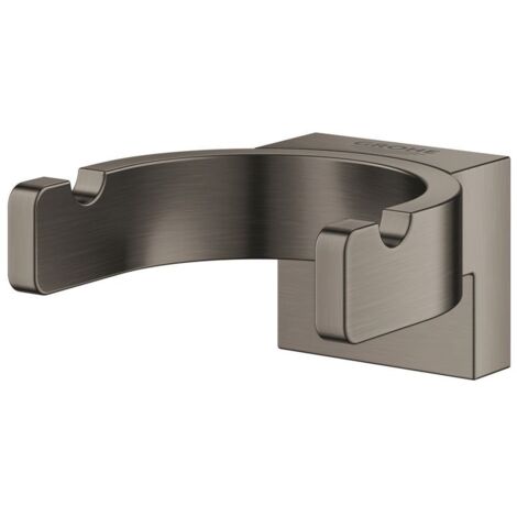 Grohe Bademantelhaken Selection hard graphite gebürstet, doppelt