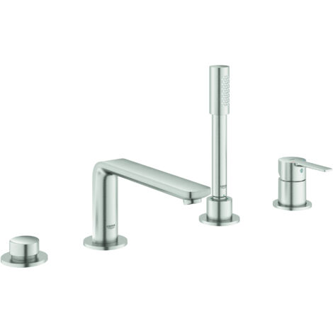 GROHE 19577DC1 4-Loch-EH-Wannenkombination Lineare 195771 supersteel (1/5)