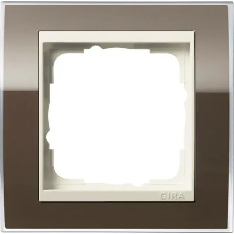 Gira Abdeckrahmen 1f Zwischenr. CW Gira Event Klar Braun [0211761], 0211 761 (1/2)