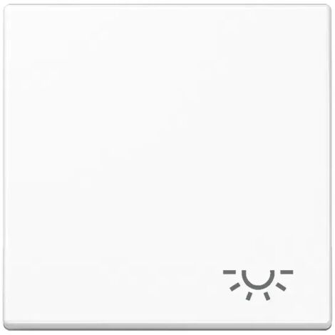 Jung Wippe 1fach, Symbol Licht, Duroplast, Serie A, alpinweiß A 590 L WW (1/2)