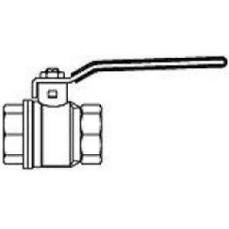 OVENTROP Kugelhahn mit Hebelgriff Optibal mit Innengewinde PN 16 DN 15, G 1/2, Messing, vernickelt, 1076004 (1/3)