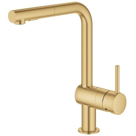 GROHE Minta Einhand-Spültischarmatur, Ausladung 223mm, L-Auslauf,