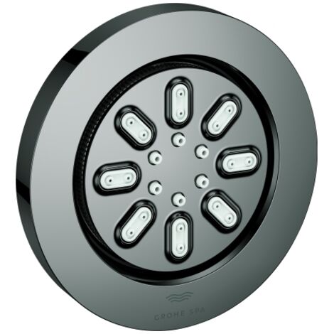 Grohe Seitenbrause Rainshower Aqua 7,5cm, 2 Stahlarten, hard graphite