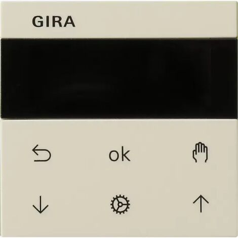 Gira S3000 Jal.-/Schaltuhr Display System 55 Cremeweiß [536601], 5366 01 (1/2)